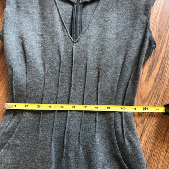 Charcoal grey knit midi dress - Picture 6 of 9